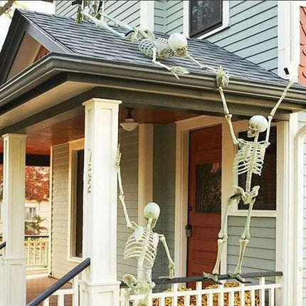 40cm Human Shape Bones Posable Skeleton,Haunted House Horror Props,Halloween Skull Skeleton Party Home Decorations DIY Supplies
