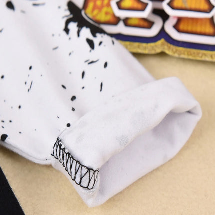 Halloween Newborn  Baby Boy Clothes Infant Baby Boy Romper Long-Sleeve Hooded Cotton Letter Print Nightmare Jumpsuit