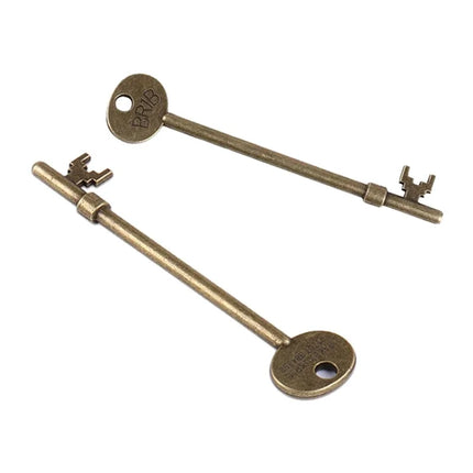 Antique Haunted Key Magic Tricks Ghost Skeleton Moving Keys  Halloween Party Gimmick Magic Joking Props Fun Illusion Prank Toys