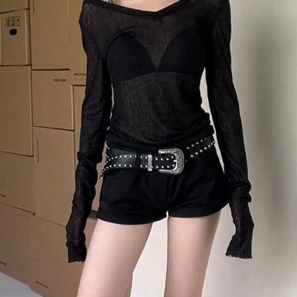 Women's Sheer Long Sleeve Tee