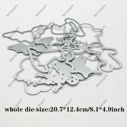 KSCRAFT Halloween Cookies Cutting Dies Stencils for DIY Scrapbooking Decorative Embossing DIY Paper Cards