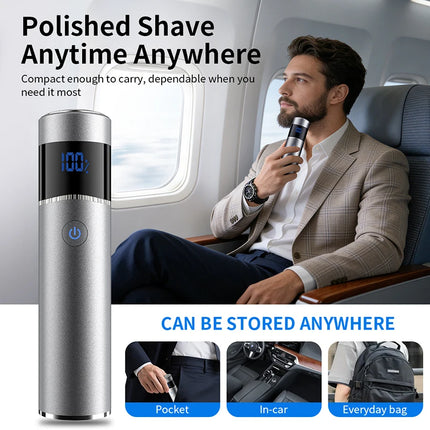 Mini Portable Electric Shaver for Men IPX7 Waterproof Beard Trimmer Razor Travel And Car Use Friendly