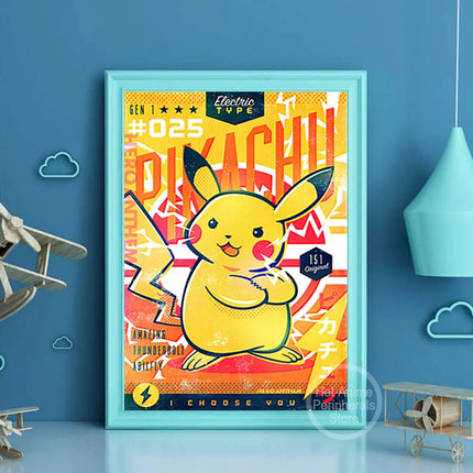 Pokemon Canvas Wall Poster