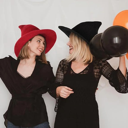 Halloween Witch Hat Long Point Hat Knitted Cap for Women Halloween Party Hat Magical Hat Festival Party Cosplay Decoration