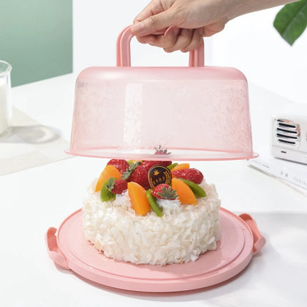 B62B-Cake Box Cupcake Holder With Lid Transparent Cake Transparent Cake Box Carrier With Lid Handles Cupcake Holder