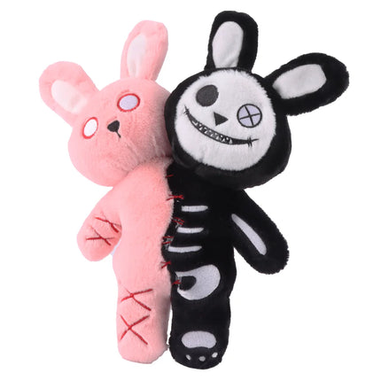 Halloween Double Headed Skull Rabbit Plush Toy Grimace Halloween Doll Company Holiday Gifts Children's Halloween Creative Gifts