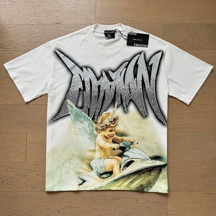 Angel Print Cotton T-Shirt
