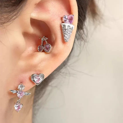 Pink Zircon Cartilage Stud