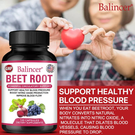 Beetroot - Supports heart and blood vessel health, supports blood pressure and cholesterol levels, antioxidant