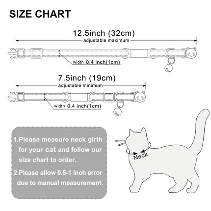 Personalized Nylon  Flowers Summer Cat Collar Id Name Tag Collar Pet Products Small Fast Breakaway Unisex Kitten Supplies