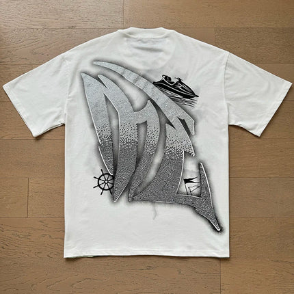 Angel Print Cotton T-Shirt