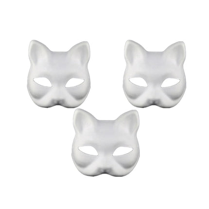 5pc New Packaging Masquerade Mask Halloween Party Mask DIY Foxes Mask Hand-Painted Anime Cat Mask Drop shipping