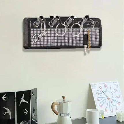 Retro Guitar Jack Key Holder
