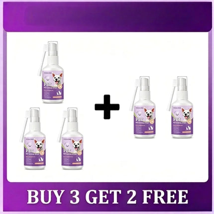 50ml Pet Oral Care Spray Dogs Cats Teeth Cleaning Fresh Breath Daily Dental Care Pet Supplies