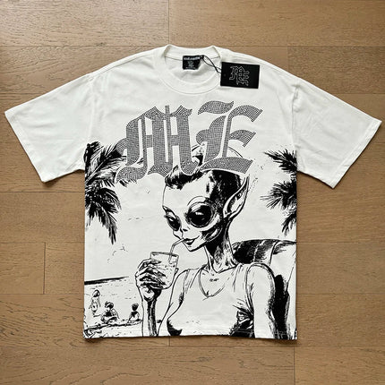 Angel Print Cotton T-Shirt