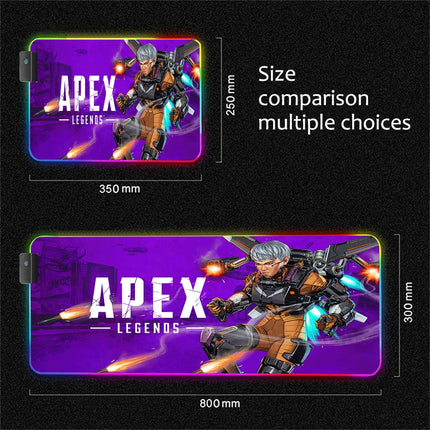 RGB Apex Legends Keyboard Mousepad Computer Gaming Cool Mouse Pad Speed Large Accessories Mouse Mats Office Desk Protector Mat