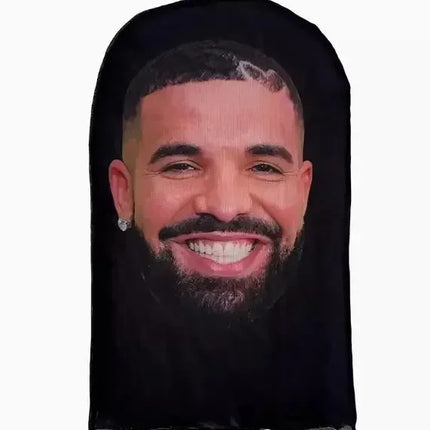 Cosplay Headwear Hip Hop Fashion Hood Hat Headgear New 3D Printed Kanye Mask Elastic Mesh Halloween Decor Full Face Mask Unisex