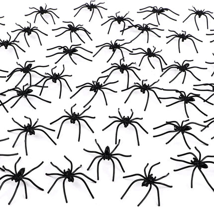 50/100Pcs Halloween Spider Scary Luminous Glow Spider for Halloween Party Home Indoor Outdoor Web Decoration Haunted House Props