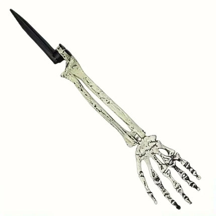1/6pcs Skeleton Bone Garden Ground Stakes Skull Head & Hand for Halloween Home Yard Ground Insert Holiday Party Decor Ghost Hand