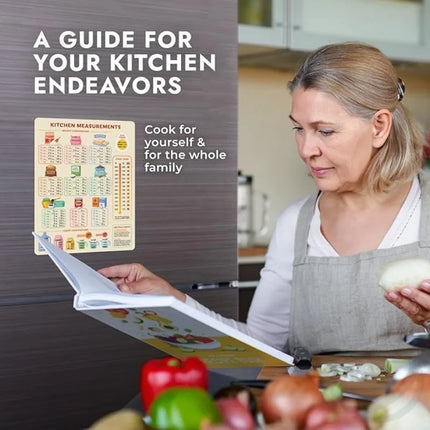 Kitchen Conversion Chart Magnet Metric Cooking Chart Cute Baking Accessories Easier Cooking