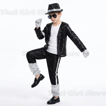 Halloween Coplay outfit for Show Performance Party Michael Jackson Celebrity Birthday Carnival Billie Jean Pop Star MJ costume