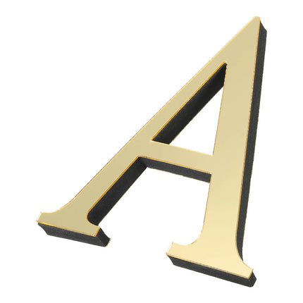 3D Mirror Letter Wall Sticker