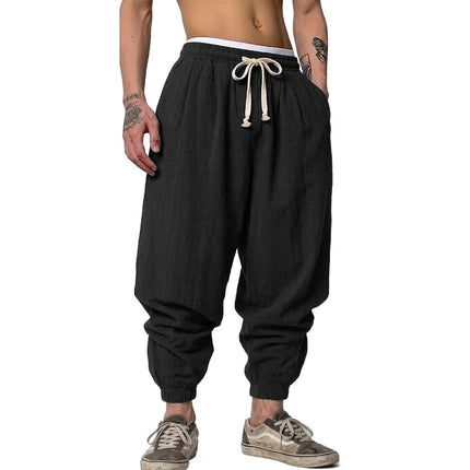 Men's Linen Harem Pants