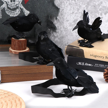 Halloween Party Costumes Black Crow with Shoulder Strap Decoration Cosplay Props