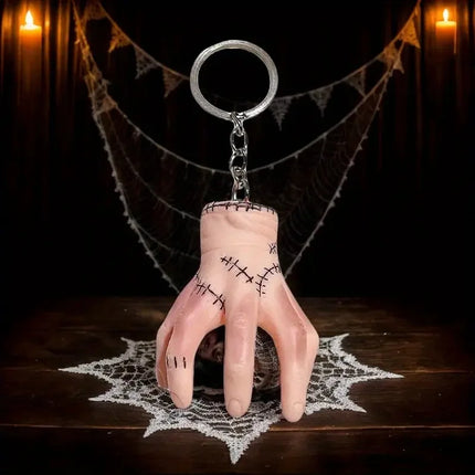 1/2pcs Halloween Novelty Hand Keychain Gothic Stitched-Up Wound Hands Keychain Bag Pendant Decoration Party Holiday Gifts