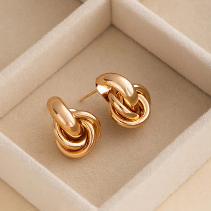 Chunky Knot Drop Earrings