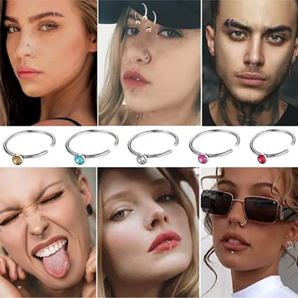 Crystal Stainless Steel Nose Studs