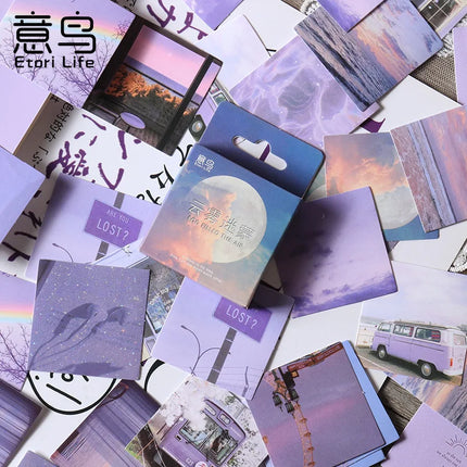 46pcs Halloween Sticker Pack DIY Material Decorative Stationery Album Diary Cup Notebook Mobile Phone Scrapbook