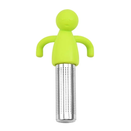 Stainless Steel Tea Sieve New Human Shaped Tea Sieve Kitchen Accessory Filter Accessories Supplies Humidifier Pet Products Bar