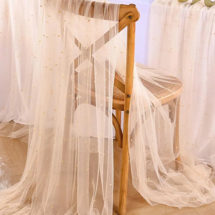 Pearl Tulle Table Runner
