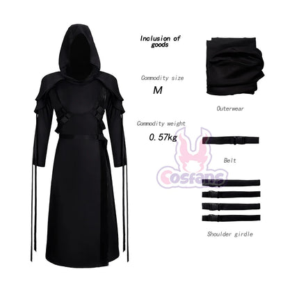 The Ghost Face Cosplay Costume Game Dead Daylight Role Play Uniform Halloween Carnival Party Outfit Men Women Medieval Costume