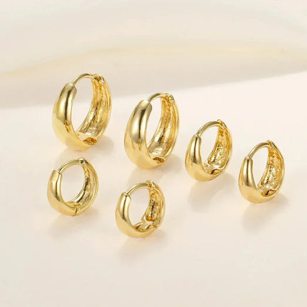 Crystal Hoop Earrings Set