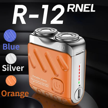 Electric Shaver Mini Portable Electric Shaver Waterproof Type-c Rechargeable Travel Rotary Razor Beard Trimmer rasierer men 면도기