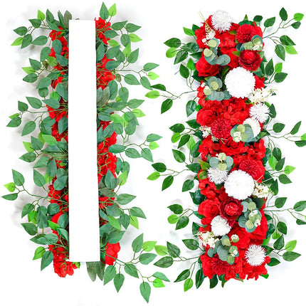 Luxury White Rose Garland