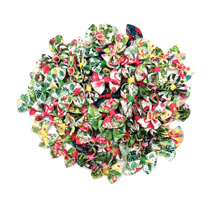50/100pcs Summer Dog Hair Bows Pet Dog Hair Accessories Rubber Band Dog Accessories Pet Supplies Small Dog Bows Dogs Hair Bows