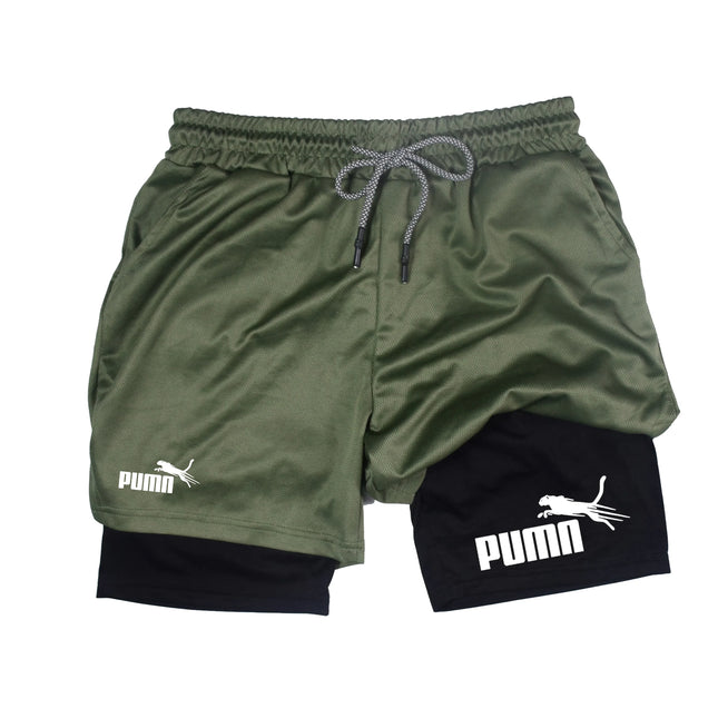 Men's 2-in-1 Sports Shorts