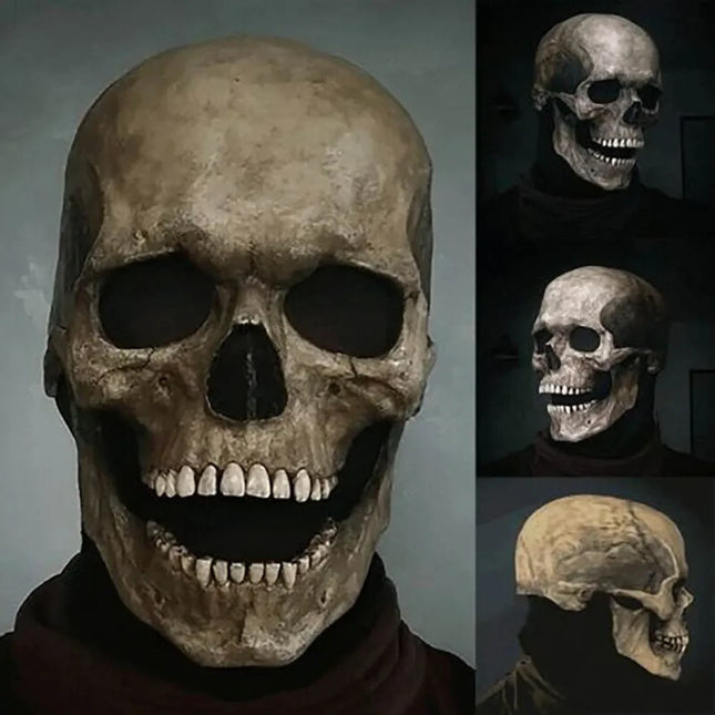 Halloween Mask Latex Scary Horror Decoration Full Head Skull Mask Helmet Cosplay Jaw Masque Gifts Party Costume Pro Mask
