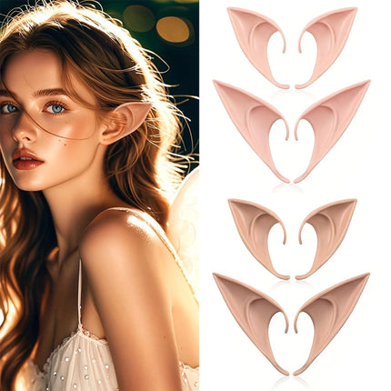 Halloween Elf Ears,Latex Ears for Angel,Halloween Cosplay Decoration,Masquerade Costume,Fairy Photo Props for Girl