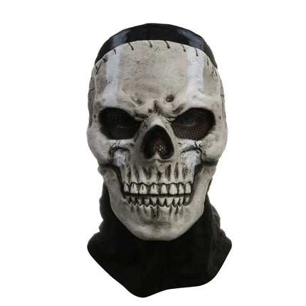 Unisex Cosplay Halloween Horror Ghost Skull Mask Latex Headgear Helmet Cosplay Perform Party Masquerade Prop