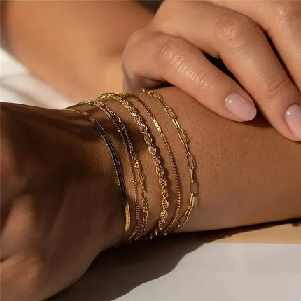 Geometric Cuff Bracelet Set