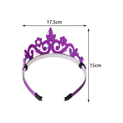 Mermaid Series Theme Party Children's Crown Birthday Crown Birthday Party Supplies Mermaid Props Decoration Headdress
