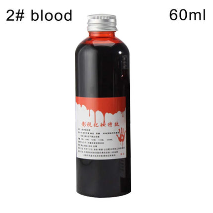 30/60/100ml Halloween Emulation Fake Props Makeup Blood Blood Whole Cosplay Prank Props Makeup Person Plasma Fake Cosplay Props