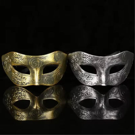 Halloween Mask Hot Sale Party Face Mask Lovely Men Burnished Antique Silver/Gold Venetian Mardi Gras Masquerade Party Ball Mask