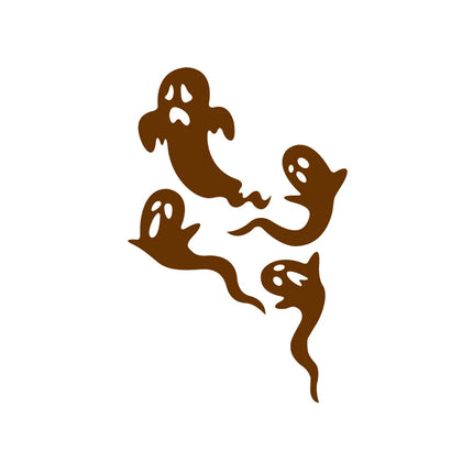 Halloween Car Rearview Mirror Vinyl Sticker Spooky Ghost Decals 7 Mini Bats Sticker Car Accessories Decorative Halloween Gift
