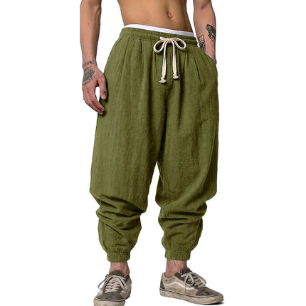 Men's Linen Harem Pants