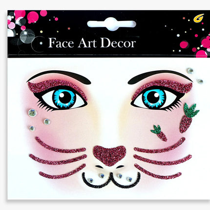 Halloween Carnival Party Face Stickers Animal Face Stickers Valentine's Day Face Stickers Makeup Stickers Children's Stickers